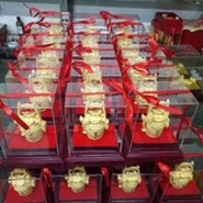 北京亚克力绒沙金工艺礼品盒